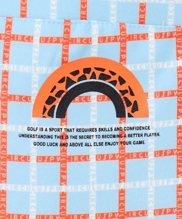 PW CIRCULUS 【WOMEN】チェック柄キュロット ゴルフウェア レディース スカイブルー系5