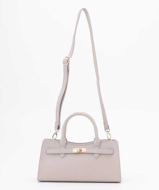 ANY 【2WAY】ワイドスクエアショルダーバッグ ベージュ