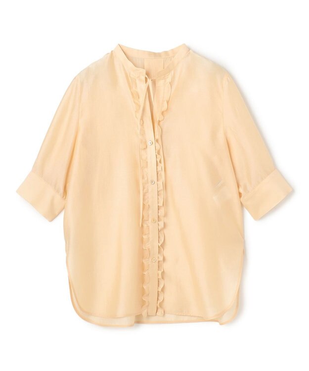 BEIGE， AMARYLLIS / フリルリボン ブラウス Peach