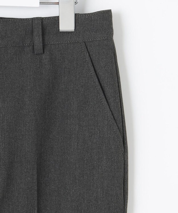 J.PRESS LADIES L 【洗える】アルガンシルク テーパード パンツ グレー系