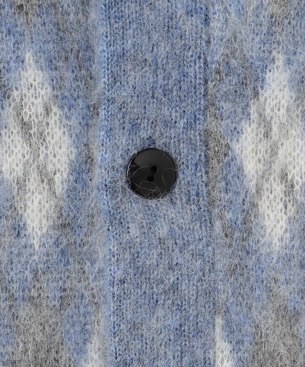 J.PRESS MEN 【WEB限定カラー有】モヘアヤーン アーガイルカーディガン 【WEB限定】サックスブルー系7