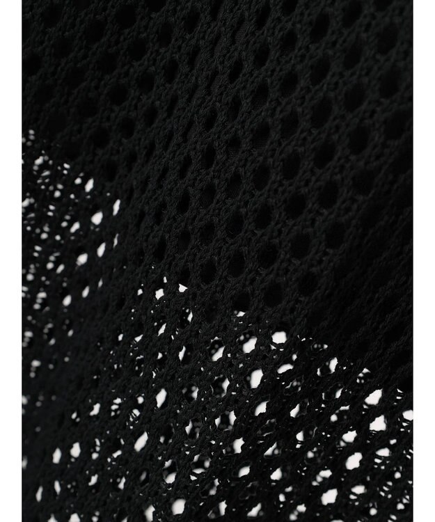 CRAFT STANDARD BOUTIQUE 配色メッシュニットスカート Black