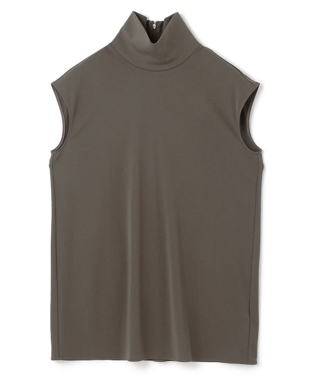 BEIGE， 【洗える・VERY 6月号掲載】MELLE / ジャージーハイネックカットソー Khaki