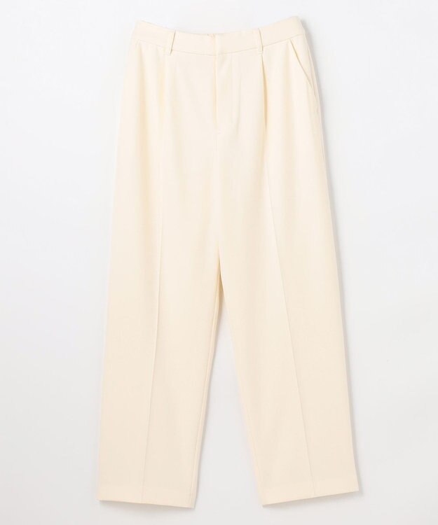 ANY L 【裏起毛/ウエストゴム】ウォームテーパードパンツ オフ