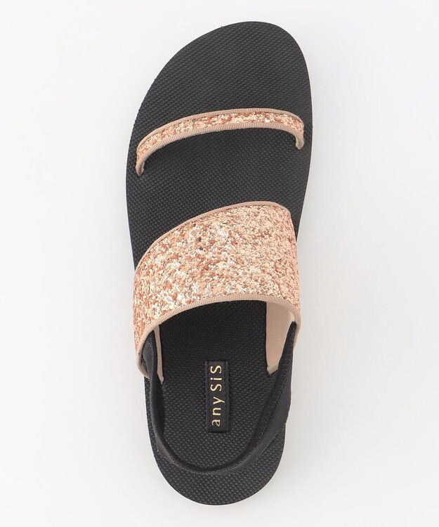 ANY SIS 【23.0~24.0cm】ボリュームソールレディ サンダル シャンパン