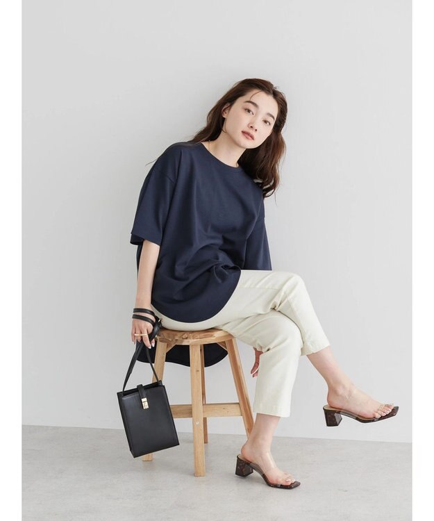 AMERICAN HOLIC 抗菌防臭　Ｄａｉｌｙ！　裾ラウンドカットチュニック Navy