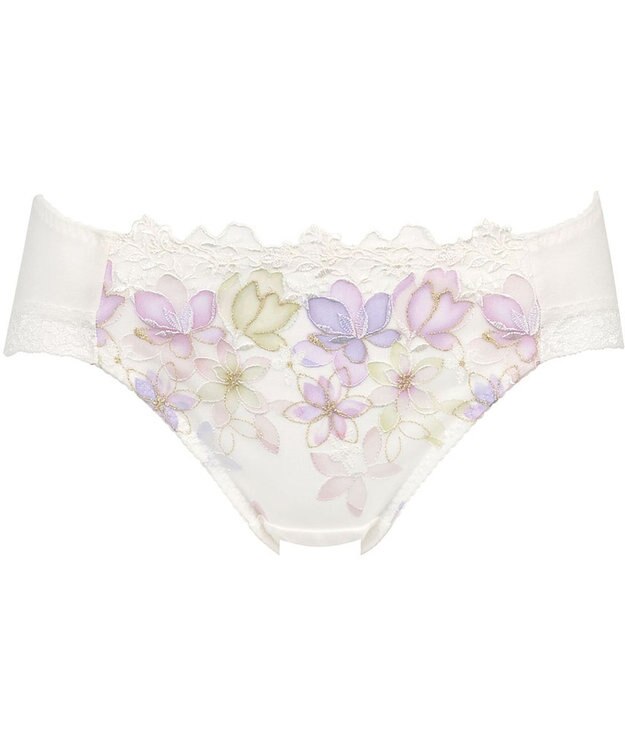 Wing ペアショーツ　【後ろ姿きれいブラ】　KB2717とペア　身生地部綿混　はきこみ丈あさめ　ウイング／ワコール　KF2317 アイボリー