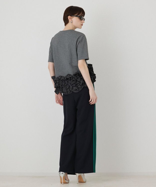 GRACE CONTINENTAL フリルヘムカットトップ グレー