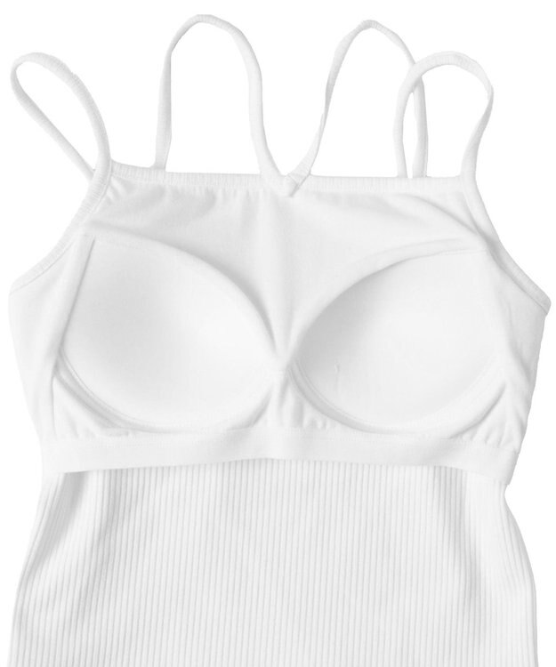 WEGO 【カップ付き】nachumoreホルターネックキャミ ホワイト