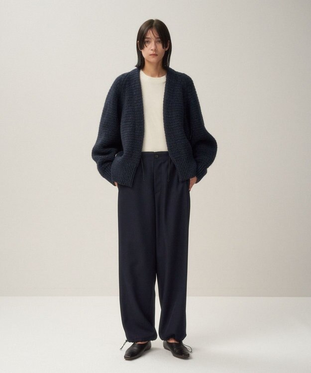 ATON WOOL CASHMERE SILK | カーディガン NAVY