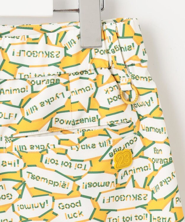 23区GOLF 【WOMEN】【吸水速乾/UVカット】YELL総柄プリントスカート イエロー系5