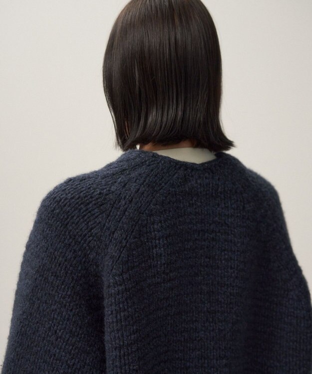 ATON WOOL CASHMERE SILK | カーディガン NAVY