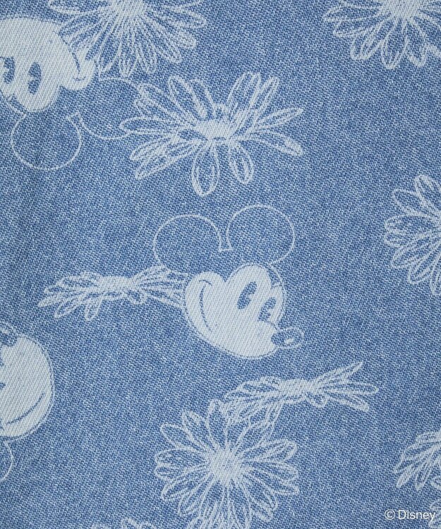 Green Parks ミッキー＆フレンズ／花柄デニムシャツ Light Indigo