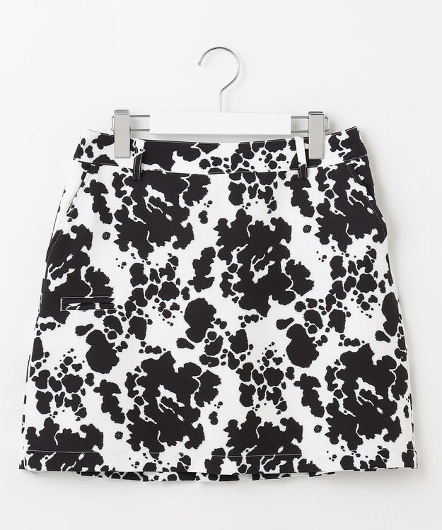 PW CIRCULUS 【WOMEN】【洗える】アニマルプリント バックプリーツ スカート ゴルフウェア レディース ホワイト系5