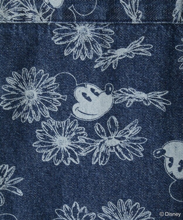 Green Parks ミッキー＆フレンズ／花柄デニムシャツ Indigo