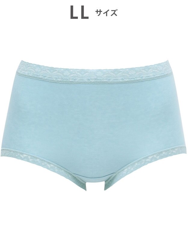 WACOAL 【ディアヒップ】 ショーツ はきこみ丈ふかめ 綿混(身生地) ヒップを包みこむフィット感 やさしいはきごこち PPA112 /ワコール ターコイズブルー