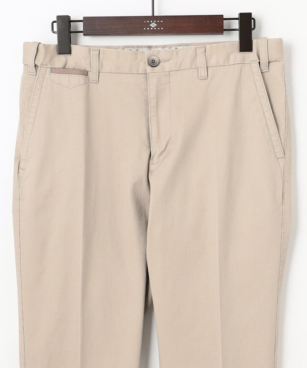 JOSEPH ABBOUD 【ウエストも伸びる！・新色追加】オーガニックストレッチパンツ ベージュ系