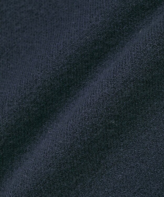 earth music&ecology レースコードダブルジップニットパーカー Dark Navy