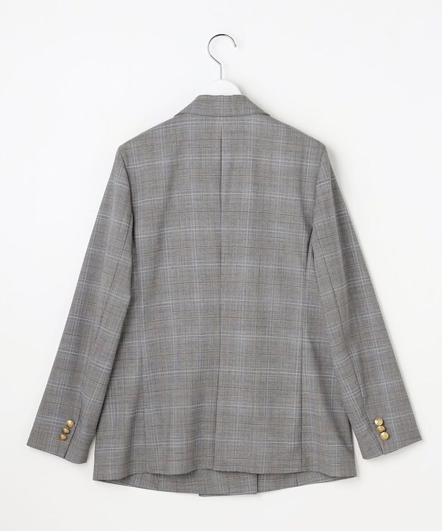 J.PRESS LADIES ANASTASIAトロ ダブル ジャケット グレーチェック系