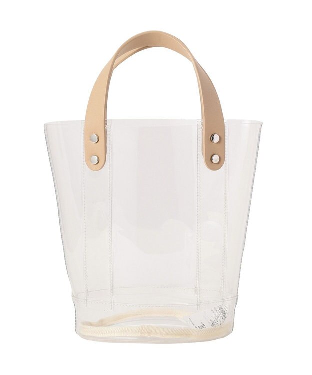 AMERICAN HOLIC 【2点セット】巾着付PVCバッグ Beige