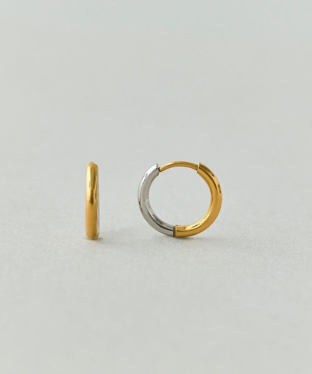 Phoebe 【金属アレルギー対応】ワンタッチメタルコンビピアス/サージカルステンレス マルチ1