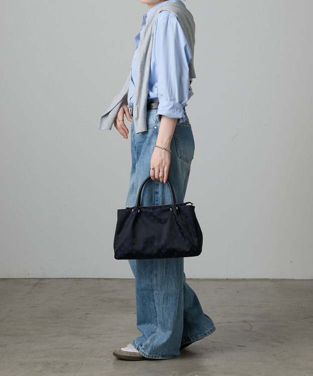 russet ナイロン三層2WAYミニトートバッグ(CE-1580) Black/Navy