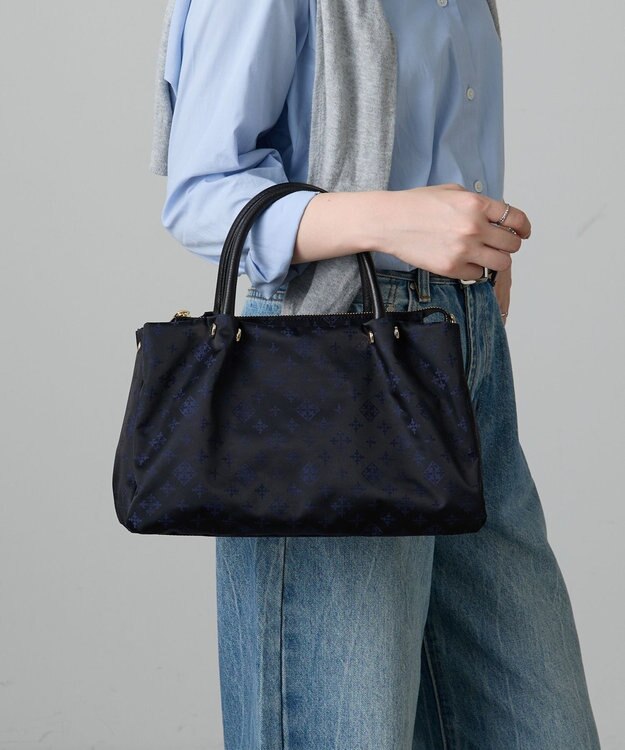 russet ナイロン三層2WAYミニトートバッグ(CE-1580) Black/Navy