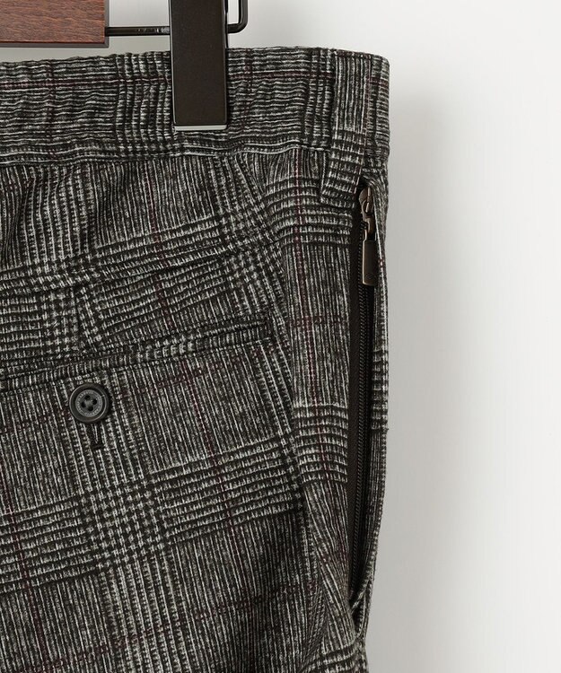 JOSEPH ABBOUD 【ストレッチ】フランネルジャージ パンツ ダークブラウン系4