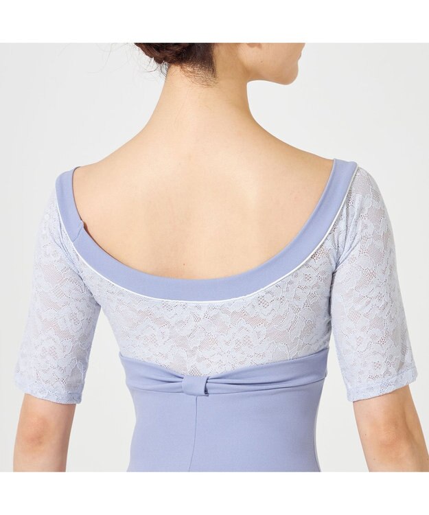 Chacott ハーフスリーブレオタード ヒヤシンス