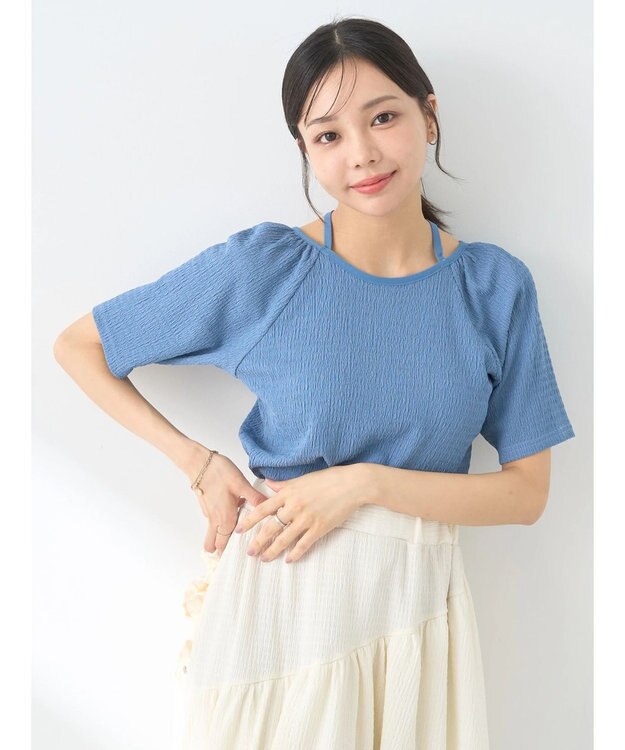 earth music&ecology ポコポコホルタープルオーバー Sax