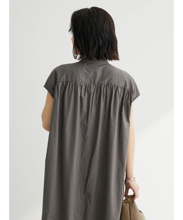 Green Parks ・Ｐｅｔｉｔ　Ｆｌｅｕｒ　カラーシャツワンピース Charcoal Gray