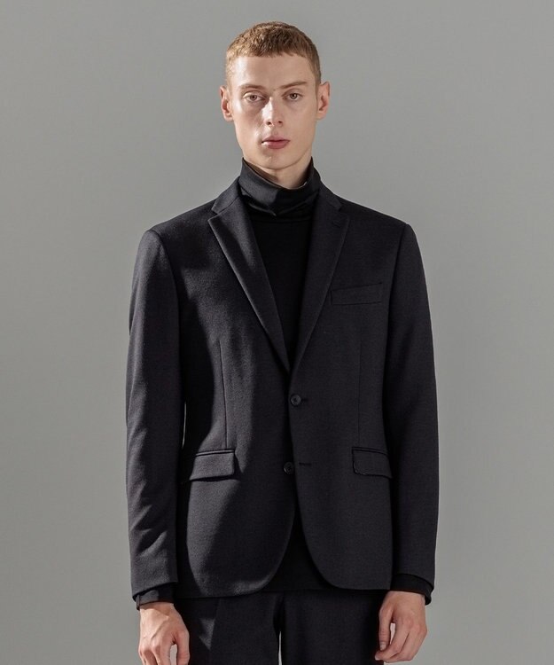 JOSEPH HOMME ウーステッドモックロディ ジャケット＜裏地：フォトコラージュプリント＞ グレー系1