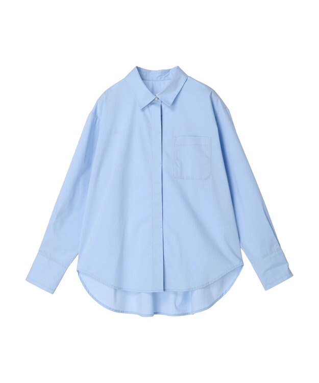 earth music&ecology パールボタンシャツ Sax