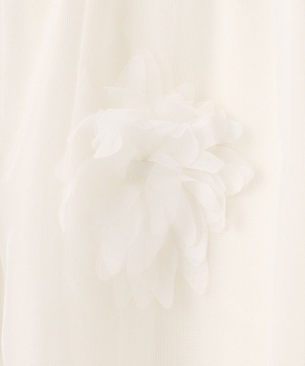 GRACE CONTINENTAL メッシュフラワースカート ホワイト
