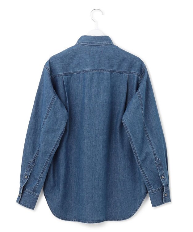 23区 【洗える】23区DENIM ライトダンガリー シャツ インディゴ