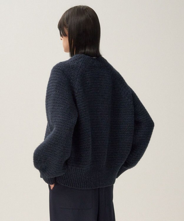 ATON WOOL CASHMERE SILK | カーディガン NAVY