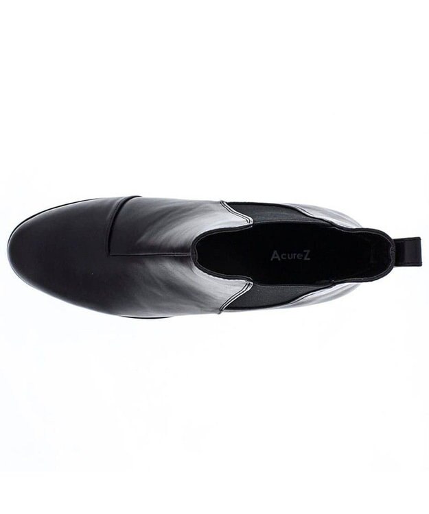 AcureZ 晴雨兼用やわらかトラッドブーツ「生活防水タイプ」 ブラック