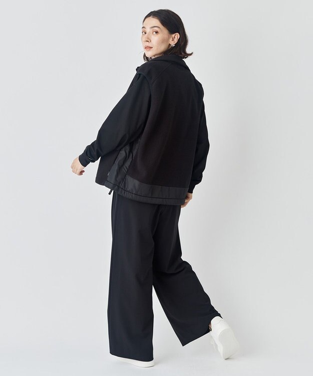 UNFILO MENS 【男女兼用】スマート ストレッチ ロングスリーブTEE【OCEANS web / YouTube 掲載】 ブラック