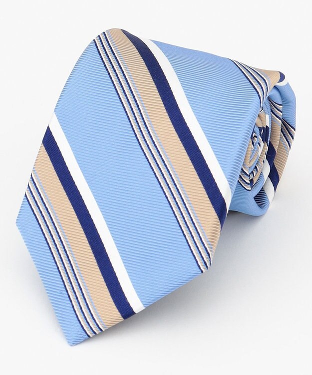 J.PRESS MEN 【STRUCTURE MIX COLLECTION】レジメンタル ネクタイ サックスブルー系2