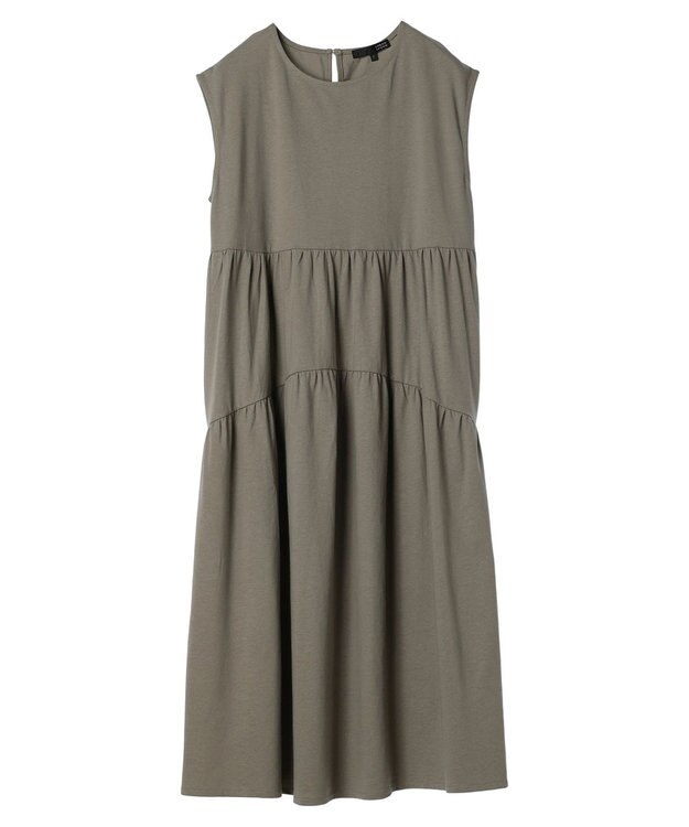 Green Parks ・ＳＵＧＡＲ　ＳＰＯＯＮ【ＣＯＯＬ】フレンチキリカエワンピ Gray Beige