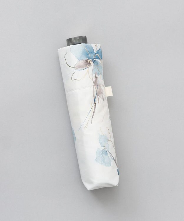 AURORA 【 JILL STUART（ジル スチュアート）】グラデーションフラワープリント雨傘（折りたたみ傘） ブルー