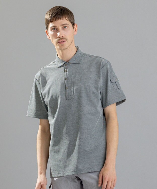 JOSEPH HOMME 【接触冷感】アイスコットンカノコ　ポロ ピーコックグリーン系