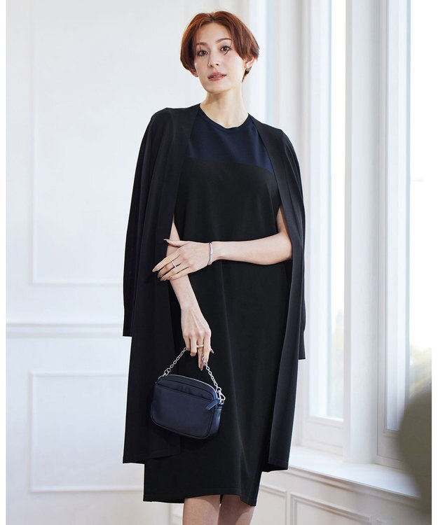 ICB 【WEB限定カラーあり】 シンセティックハイゲージ ロングカーディガン ネイビー系