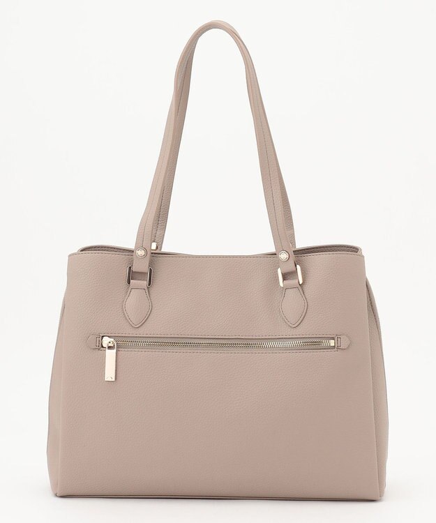 LA BAGAGERIE ベーシック　フェイクレザートート グレージュ