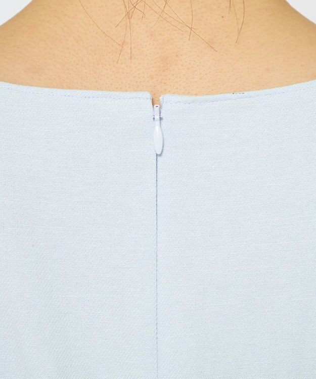 uncrave 【手洗い可】コットンリネンツイル ブラウス（uncrave WHITE） サックス