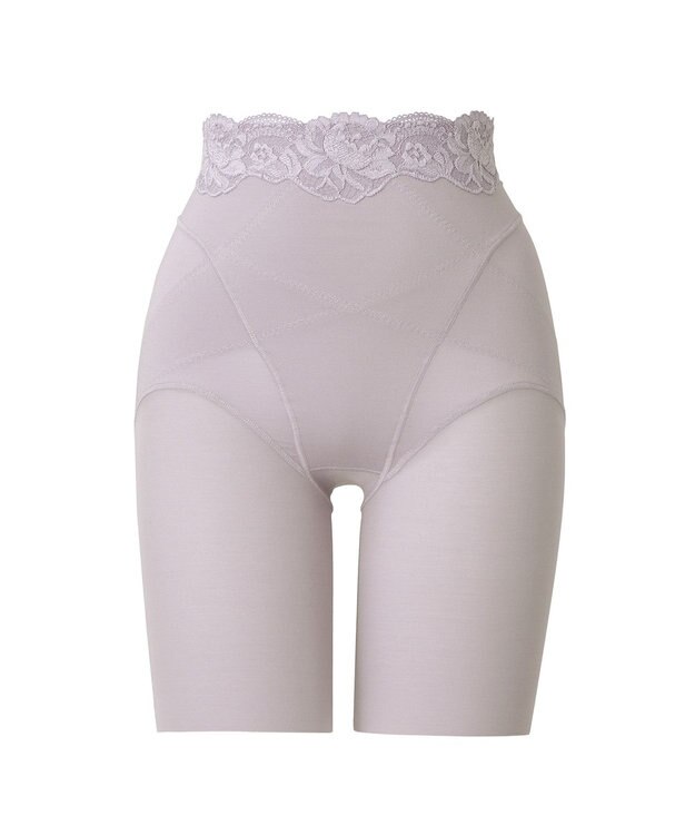 BRADELIS New York 【BRADELIS NewYork peace】ハイブリッドシェイプアップヘムガードル23 ソフトな履き心地でしっかり補正 ラベンダーグレー