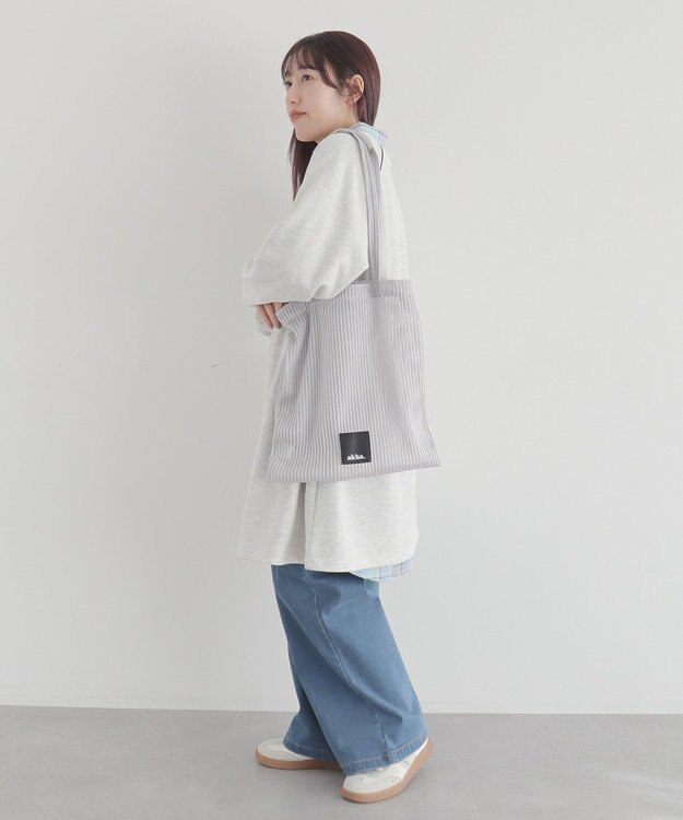 CRAFT STANDARD BOUTIQUE ライン入りロゴチュニック Oatmeal