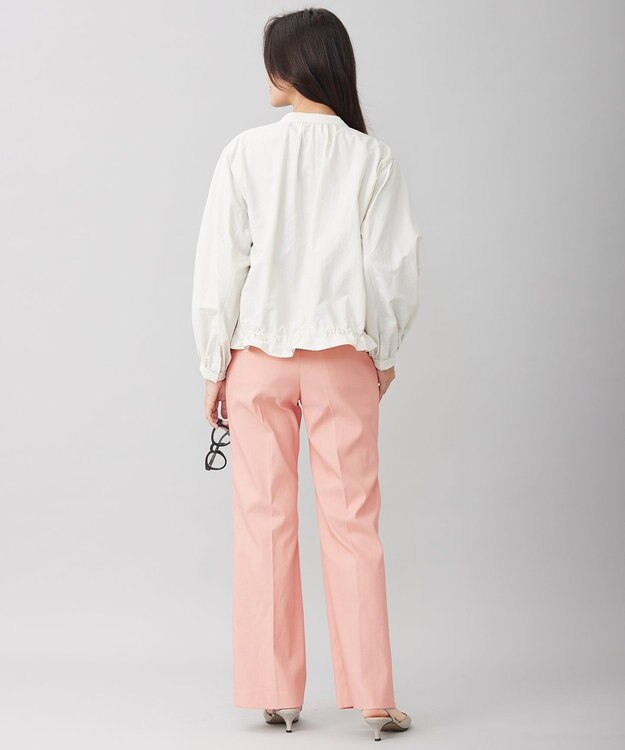 自由区 【撥水加工・UVケア・洗える】ライトグログラン ブルゾン アイボリー