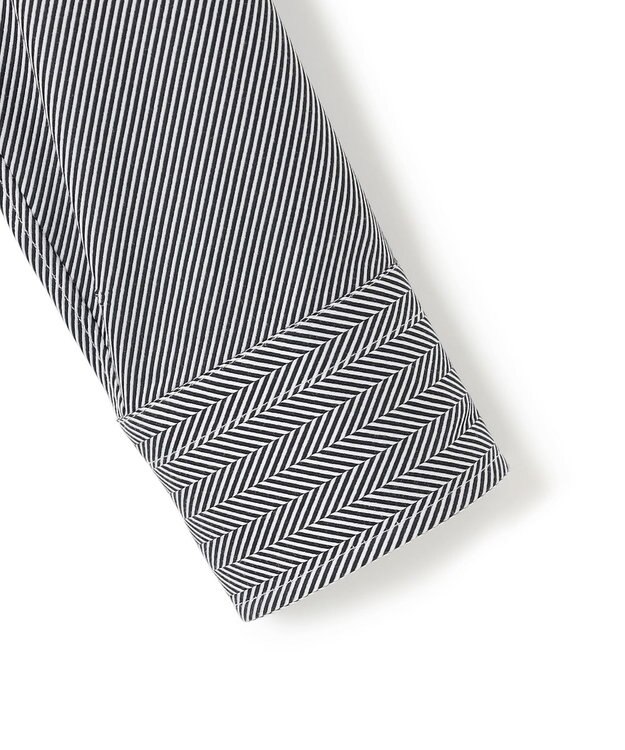 JOSEPH HOMME ツイルへリンボンクレイジー　イタリアンカラードレスシャツ ブラック系1