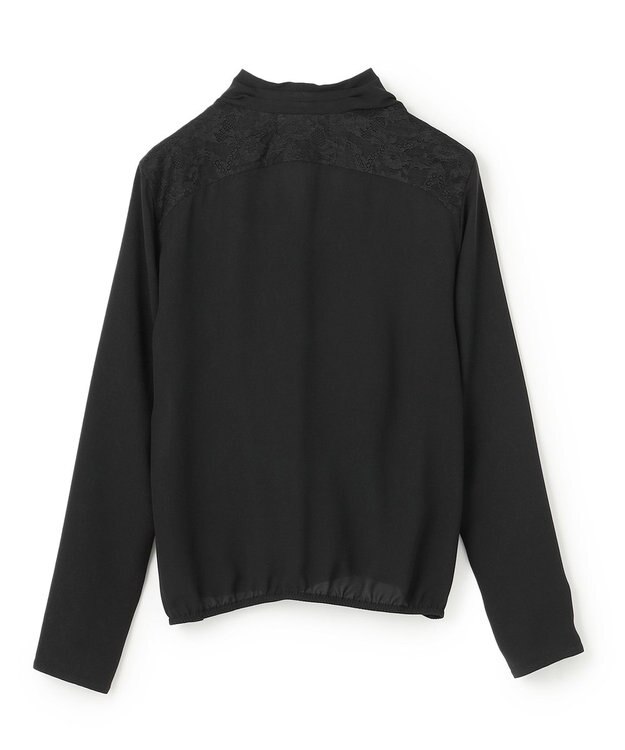 BEIGE， OLIVE / カシュクールロングスリーブブラウス Black